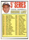 1967 Topps Baseball #361 Checklist 5 Roberto Clemente NR-MT 485541