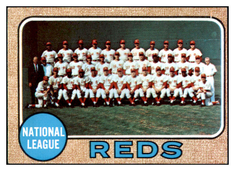 1968 Topps Baseball #574 Cincinnati Reds Team EX 485562