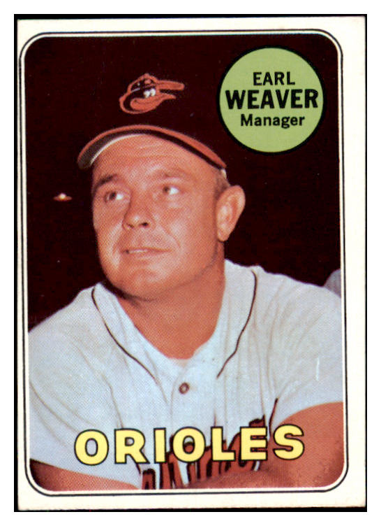 1969 Topps Baseball #516 Earl Weaver Orioles EX 485616