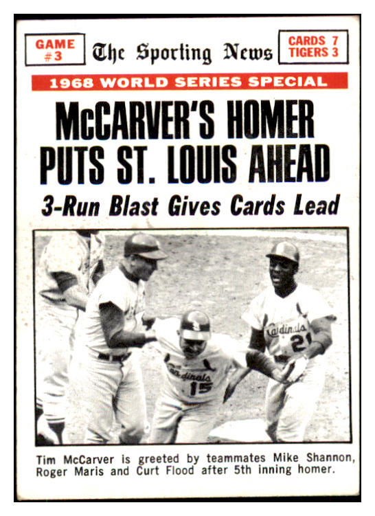 1969 Topps Baseball #164 World Series Game 3 Mccarver EX 485622