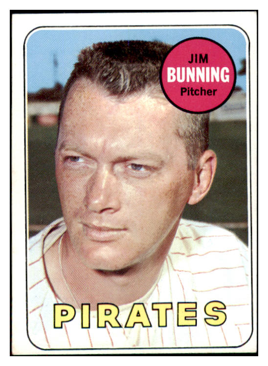 1969 Topps Baseball #175 Jim Bunning Pirates EX 485628