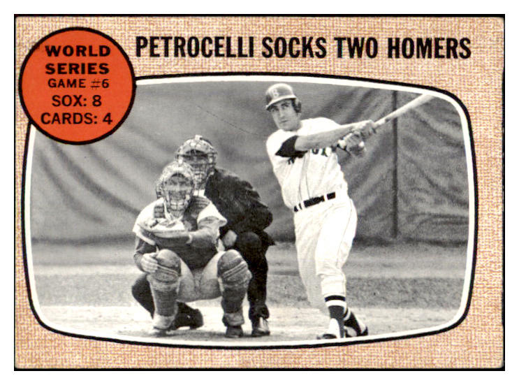 1968 Topps Baseball #156 World Series Game 6 Petrocelli VG-EX 485653