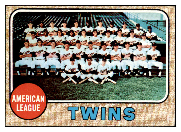 1968 Topps Baseball #137 Minnesota Twins Team VG-EX 485654