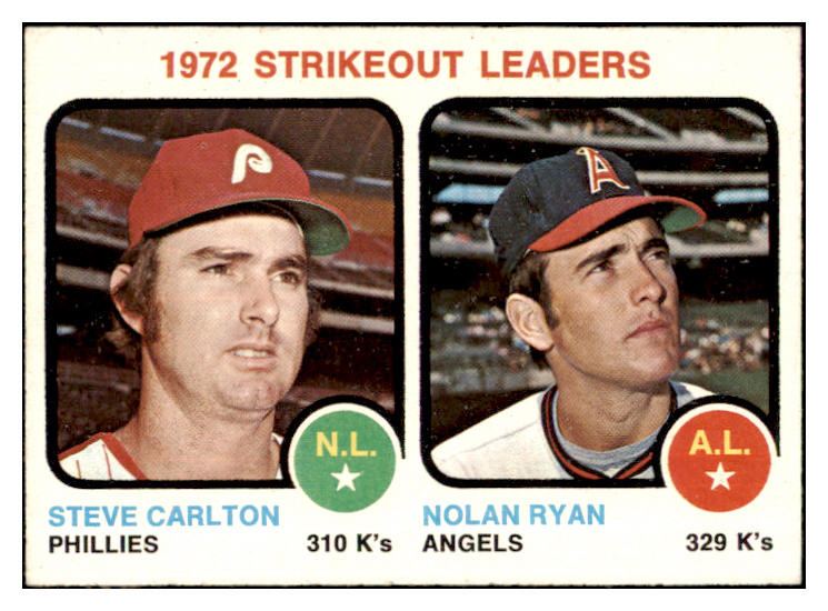1973 Topps Baseball #067 Strike Out Leaders Nolan Ryan EX-MT 485707