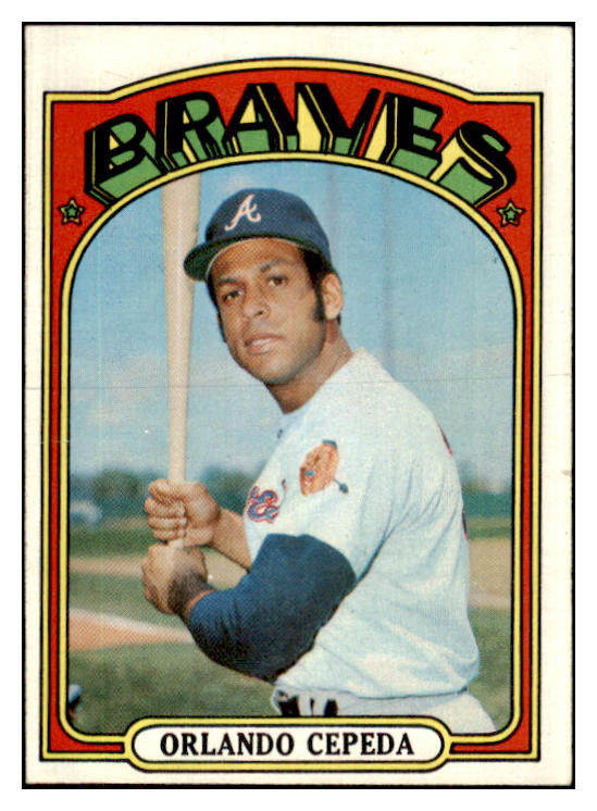 1972 Topps Baseball #195 Orlando Cepeda Braves EX-MT 485709