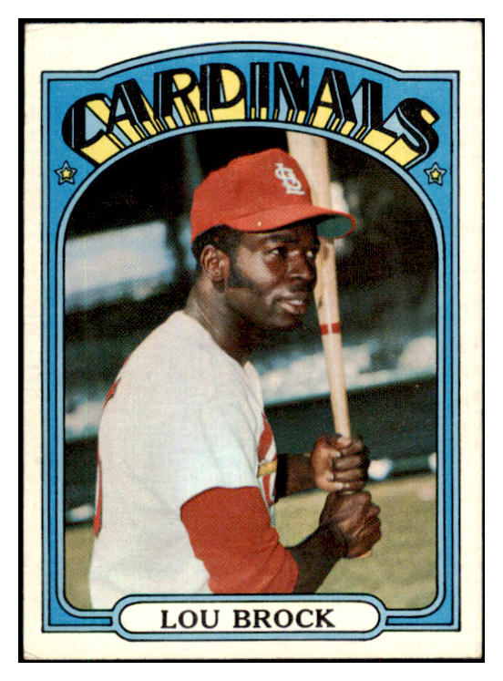 1972 Topps Baseball #200 Lou Brock Cardinals EX-MT 485710