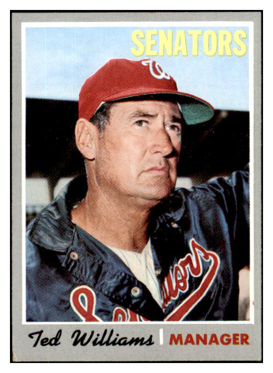 1970 Topps Baseball #211 Ted Williams Senators EX 485734