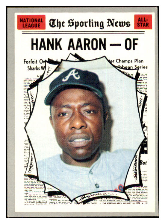 1970 Topps Baseball #462 Hank Aaron A.S. Braves EX 485736