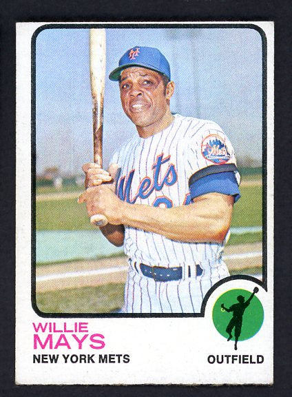 1973 Topps Baseball #305 Willie Mays Mets EX 485738