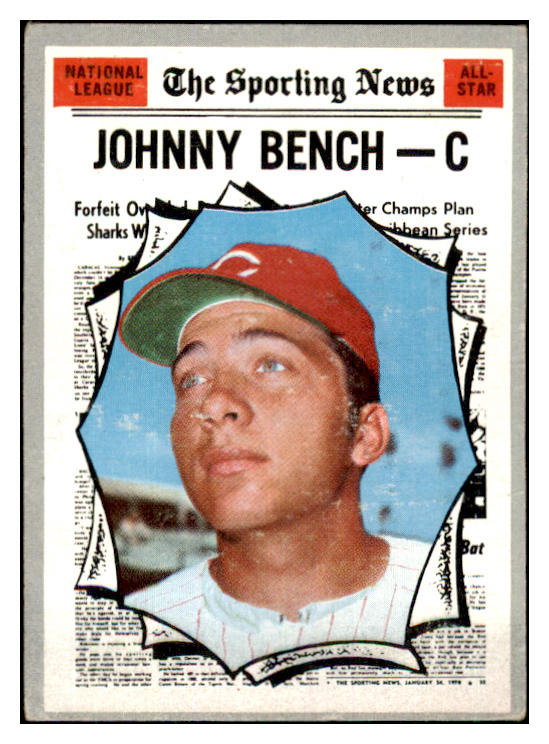 1970 Topps Baseball #464 Johnny Bench A.S. Reds VG-EX 485758
