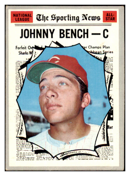 1970 Topps Baseball #464 Johnny Bench A.S. Reds VG-EX 485763