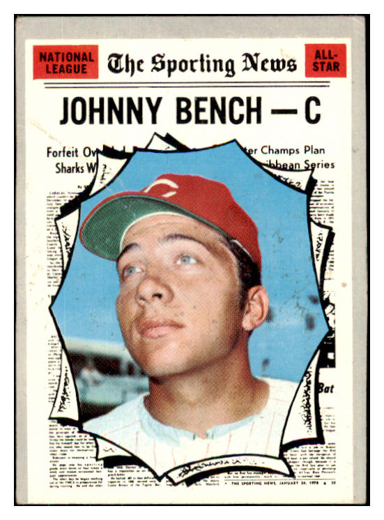 1970 Topps Baseball #464 Johnny Bench A.S. Reds GD-VG 485782