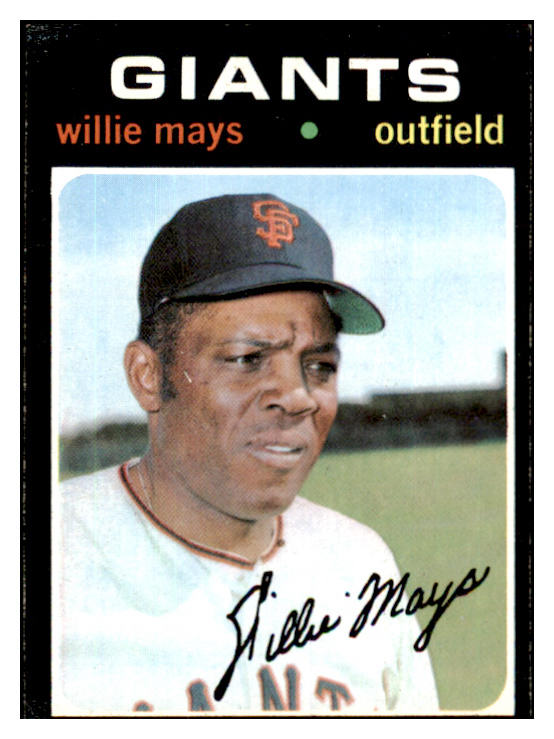 1971 Topps Baseball #600 Willie Mays Giants EX-MT 485784