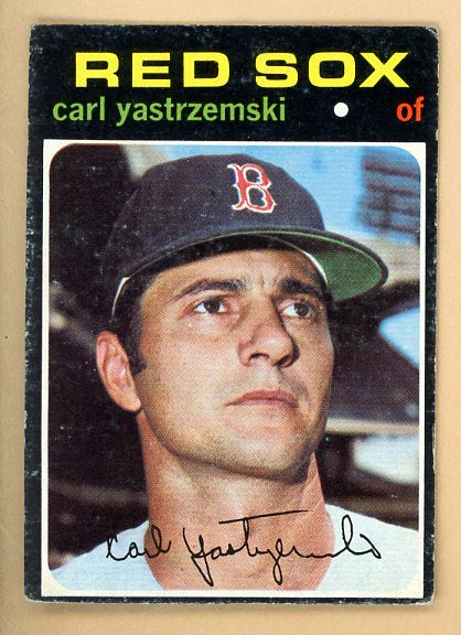 1971 Topps Baseball #530 Carl Yastrzemski Red Sox EX 485794