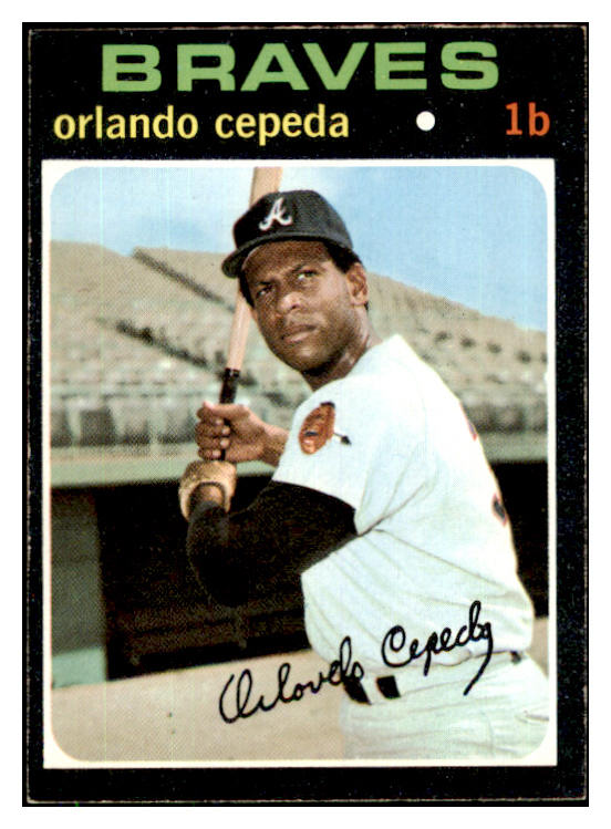 1971 Topps Baseball #605 Orlando Cepeda Braves EX 485802