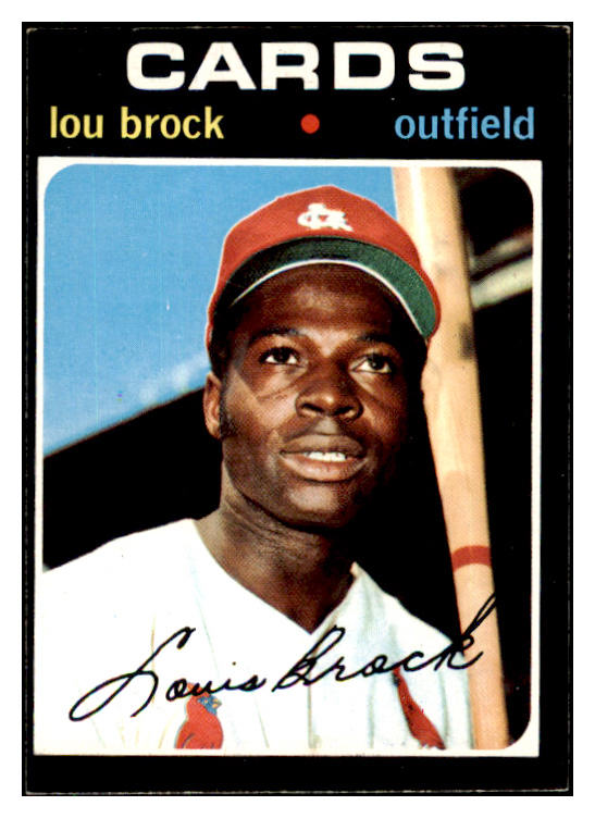 1971 Topps Baseball #625 Lou Brock Cardinals EX 485803