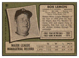 1971 Topps Baseball #091 Bob Lemon Royals EX 485811