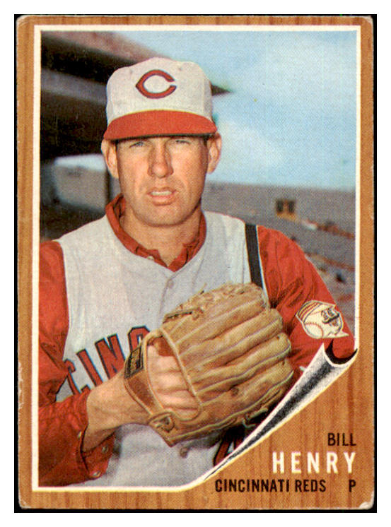1962 Topps Baseball #562 Bill Henry Reds VG 485821