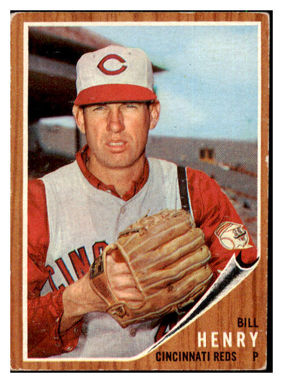 1962 Topps Baseball #562 Bill Henry Reds VG 485822
