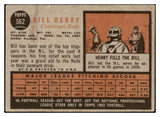 1962 Topps Baseball #562 Bill Henry Reds VG 485823