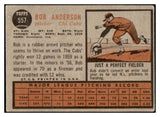 1962 Topps Baseball #557 Bob Anderson Cubs VG 485826