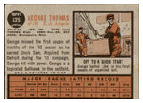 1962 Topps Baseball #525 George Thomas Angels VG 485838
