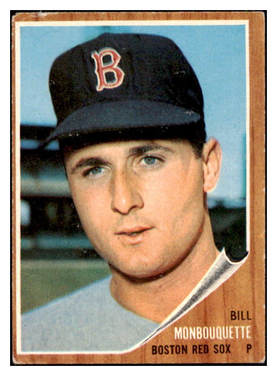 1962 Topps Baseball #580 Bill Monbouquette Red Sox VG 485839