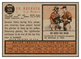 1962 Topps Baseball #535 Ed Roebuck Dodgers EX-MT 485873