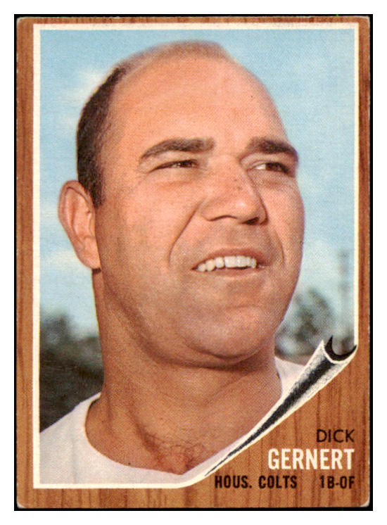 1962 Topps Baseball #536 Dick Gernert Colt .45s EX 485874