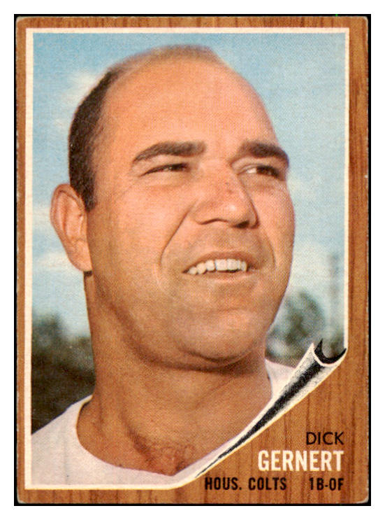 1962 Topps Baseball #536 Dick Gernert Colt .45s EX 485877
