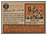 1962 Topps Baseball #536 Dick Gernert Colt .45s EX 485877