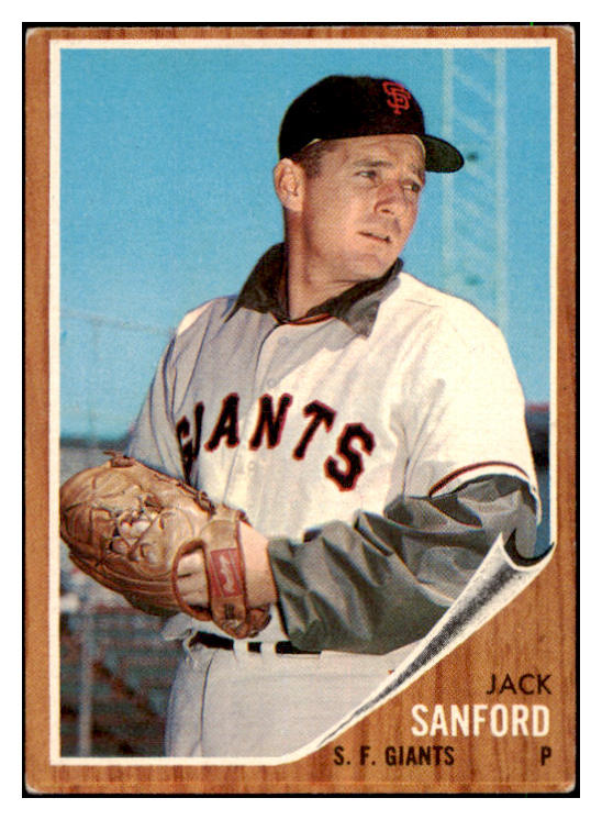 1962 Topps Baseball #538 Jack Sanford Giants EX 485880