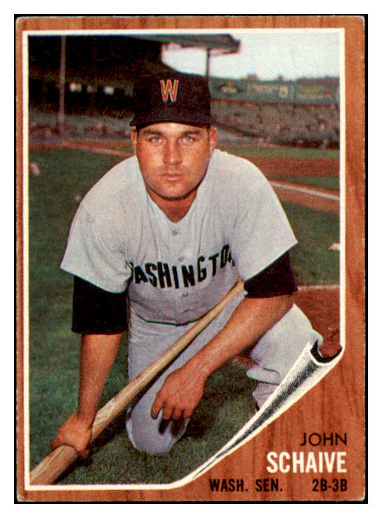 1962 Topps Baseball #529 John Schaive Senators VG-EX 485886