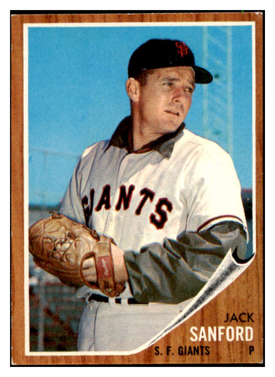 1962 Topps Baseball #538 Jack Sanford Giants EX 485893
