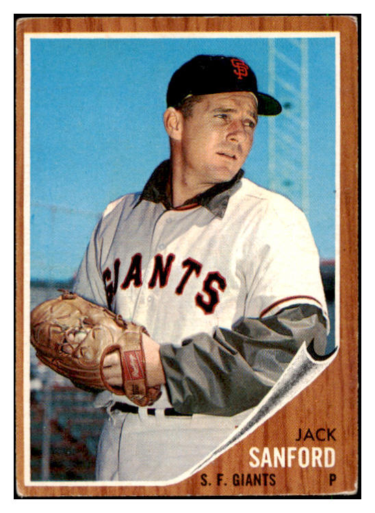 1962 Topps Baseball #538 Jack Sanford Giants VG-EX 485894