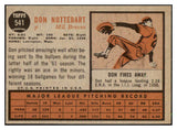 1962 Topps Baseball #541 Don Nottebart Braves NR-MT 485895