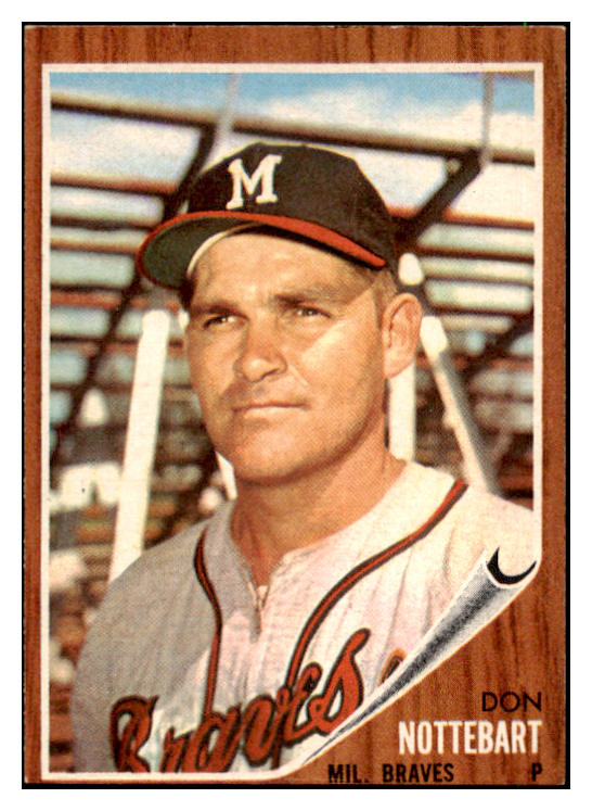 1962 Topps Baseball #541 Don Nottebart Braves EX-MT 485897