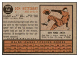 1962 Topps Baseball #541 Don Nottebart Braves EX-MT 485897