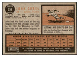 1962 Topps Baseball #558 John Goryl Twins NR-MT 485902