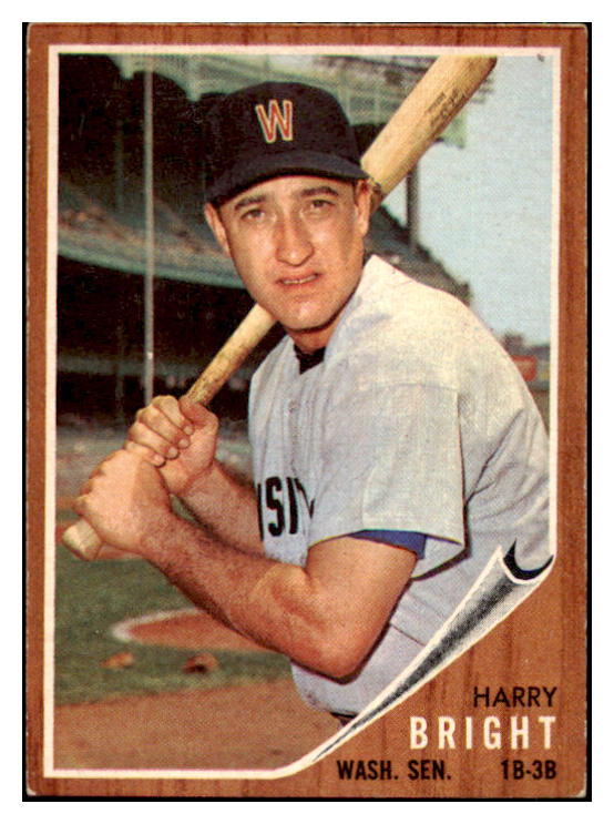 1962 Topps Baseball #551 Harry Bright Senators VG-EX 485912