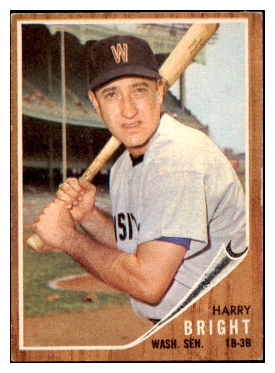 1962 Topps Baseball #551 Harry Bright Senators EX 485913