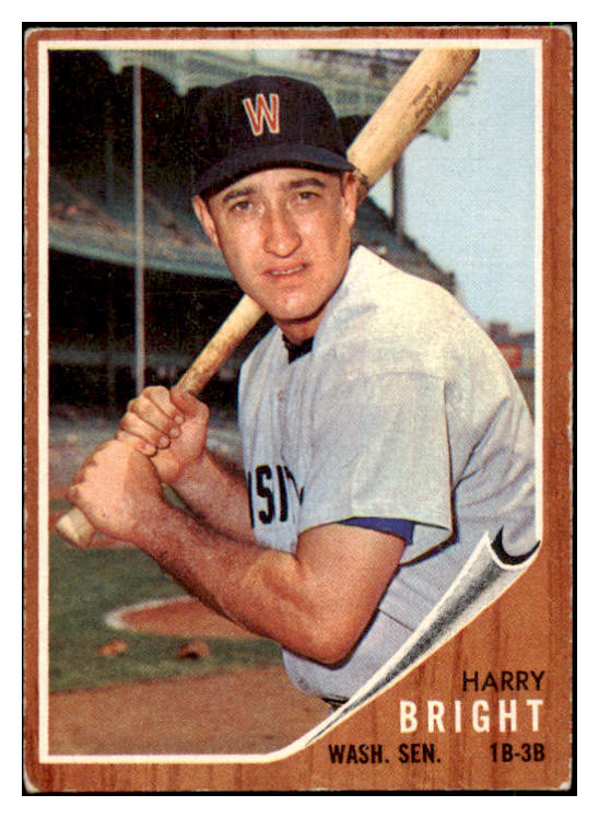 1962 Topps Baseball #551 Harry Bright Senators VG-EX 485916
