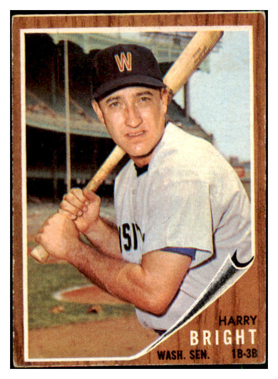 1962 Topps Baseball #551 Harry Bright Senators EX 485917