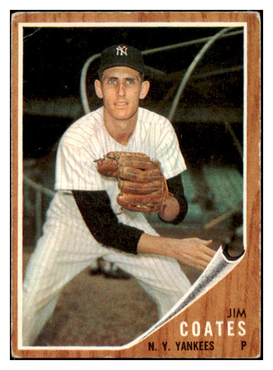 1962 Topps Baseball #553 Jim Coates Yankees VG-EX 485918