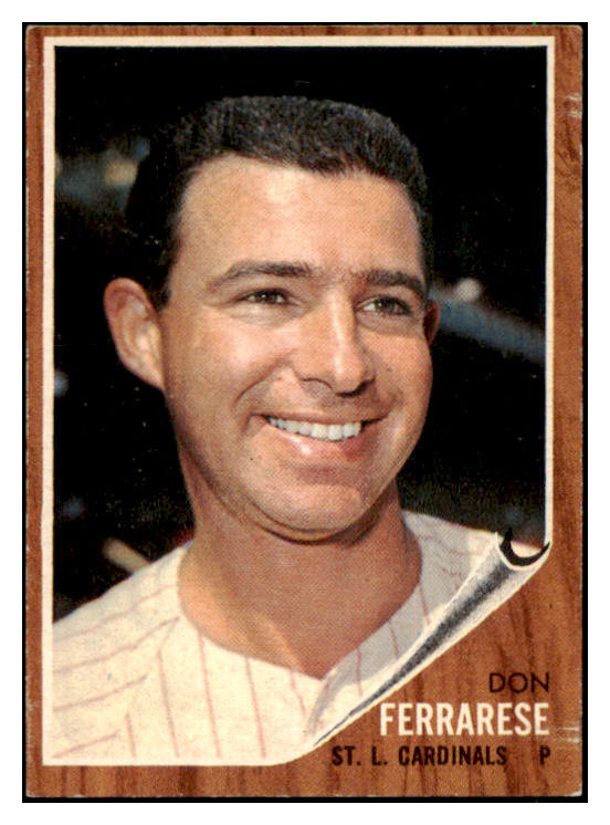 1962 Topps Baseball #547 Don Ferrarese Cardinals VG-EX 485921