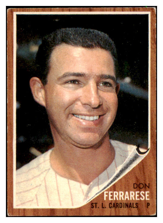 1962 Topps Baseball #547 Don Ferrarese Cardinals VG-EX 485930