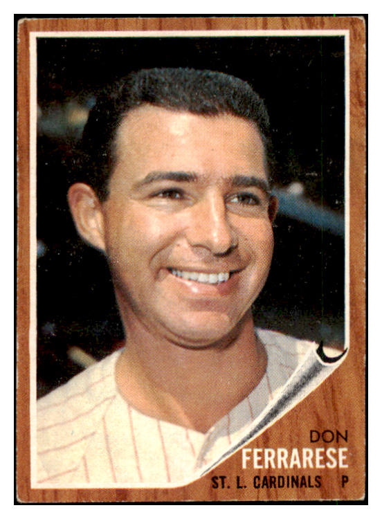 1962 Topps Baseball #547 Don Ferrarese Cardinals VG-EX 485931