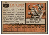 1962 Topps Baseball #524 Howie Nunn Reds EX-MT 485937