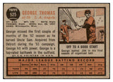 1962 Topps Baseball #525 George Thomas Angels VG-EX 485939