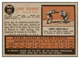 1962 Topps Baseball #583 Larry Osborne Tigers VG-EX 485942